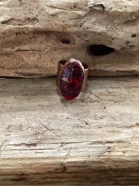 Copper and Dhalia Ring